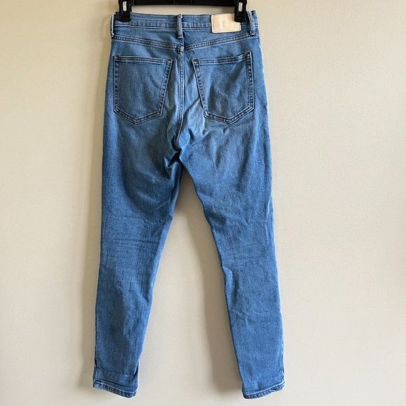 Everlane The High-Rise Skinny Jean Light Blue Wash Size 27 Regular Denim Pants - Picture 6 of 10